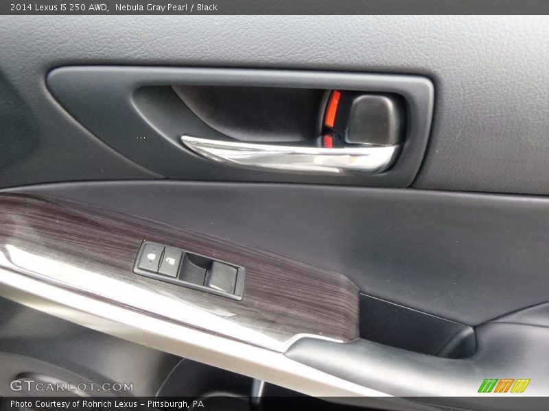 Nebula Gray Pearl / Black 2014 Lexus IS 250 AWD