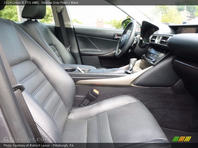 Nebula Gray Pearl / Black 2014 Lexus IS 250 AWD