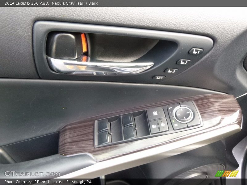 Nebula Gray Pearl / Black 2014 Lexus IS 250 AWD