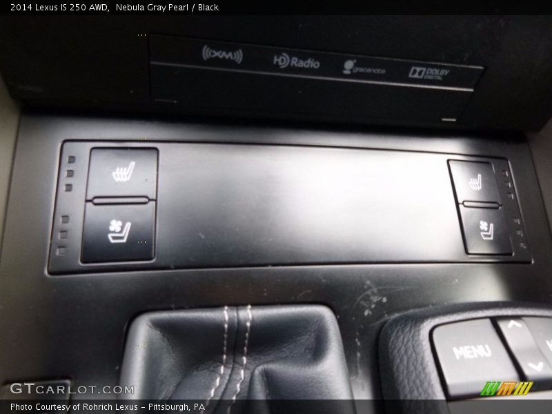 Nebula Gray Pearl / Black 2014 Lexus IS 250 AWD