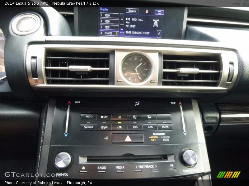 Nebula Gray Pearl / Black 2014 Lexus IS 250 AWD