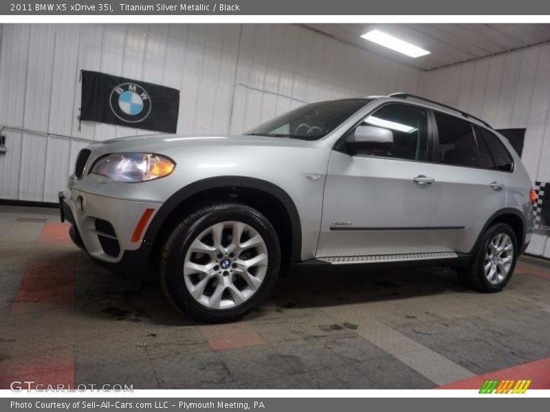 Titanium Silver Metallic / Black 2011 BMW X5 xDrive 35i