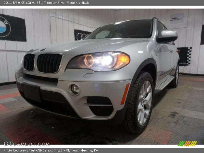 Titanium Silver Metallic / Black 2011 BMW X5 xDrive 35i