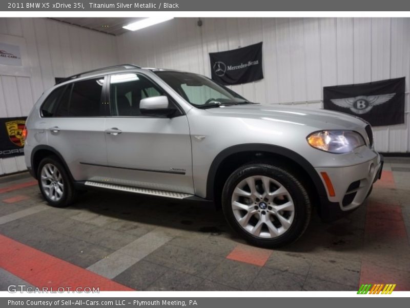 Titanium Silver Metallic / Black 2011 BMW X5 xDrive 35i
