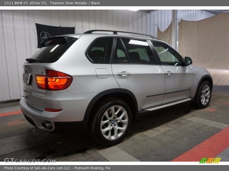 Titanium Silver Metallic / Black 2011 BMW X5 xDrive 35i