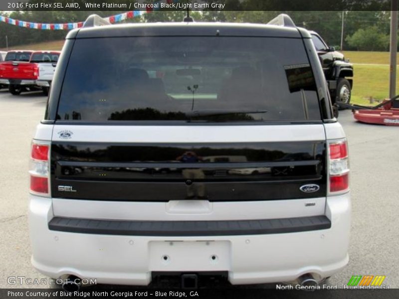 White Platinum / Charcoal Black/Light Earth Gray 2016 Ford Flex SEL AWD