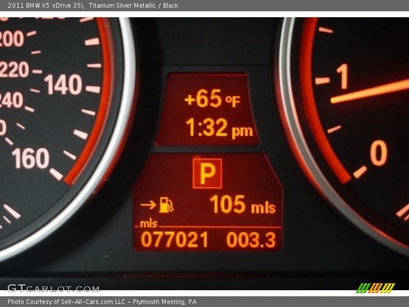 Titanium Silver Metallic / Black 2011 BMW X5 xDrive 35i