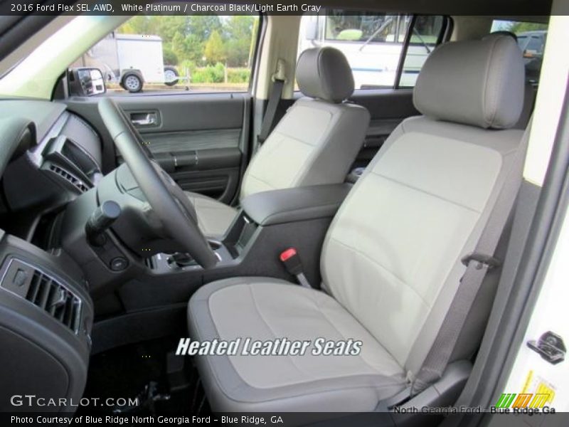 White Platinum / Charcoal Black/Light Earth Gray 2016 Ford Flex SEL AWD