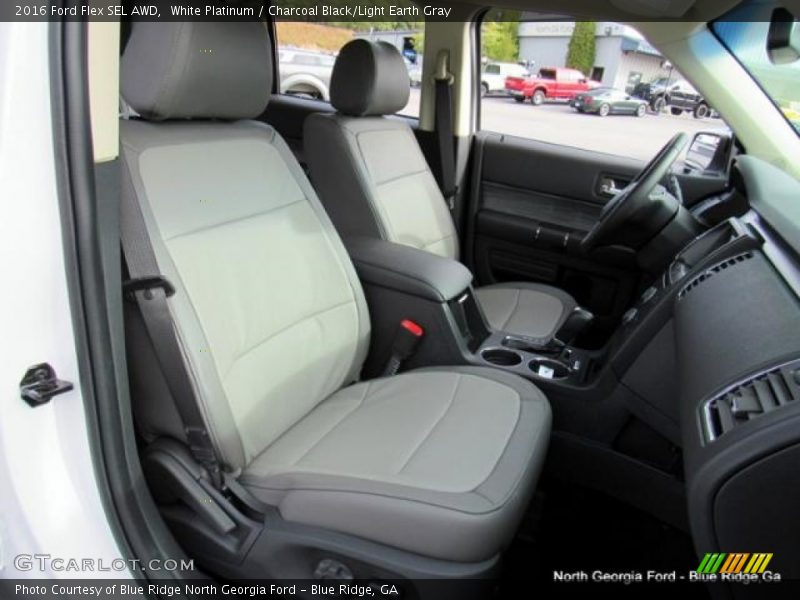 White Platinum / Charcoal Black/Light Earth Gray 2016 Ford Flex SEL AWD