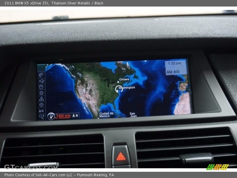 Titanium Silver Metallic / Black 2011 BMW X5 xDrive 35i