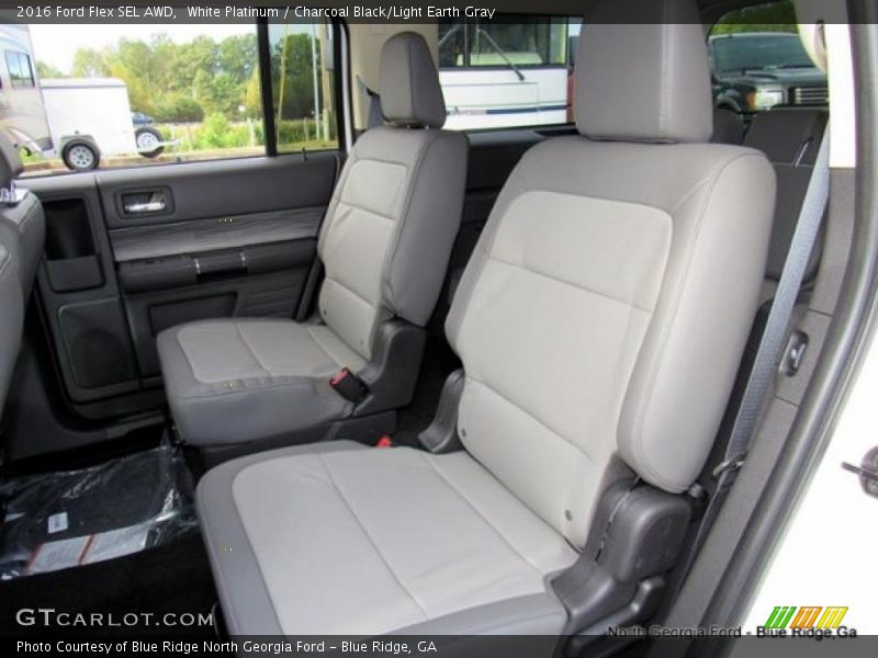 White Platinum / Charcoal Black/Light Earth Gray 2016 Ford Flex SEL AWD