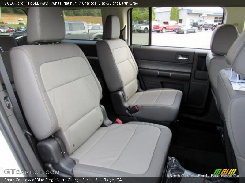 White Platinum / Charcoal Black/Light Earth Gray 2016 Ford Flex SEL AWD