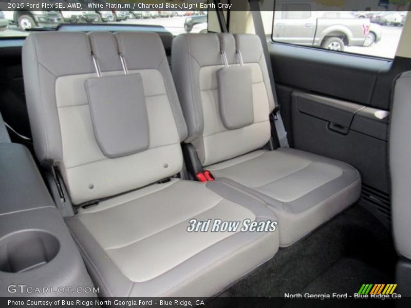 White Platinum / Charcoal Black/Light Earth Gray 2016 Ford Flex SEL AWD