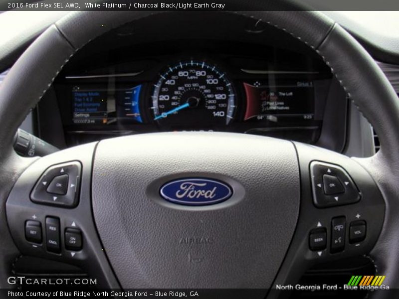 White Platinum / Charcoal Black/Light Earth Gray 2016 Ford Flex SEL AWD