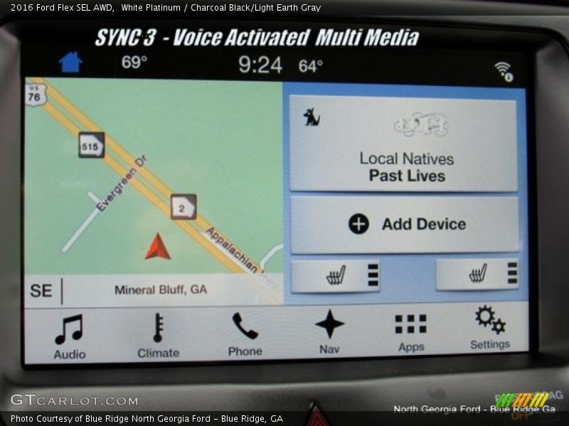 White Platinum / Charcoal Black/Light Earth Gray 2016 Ford Flex SEL AWD