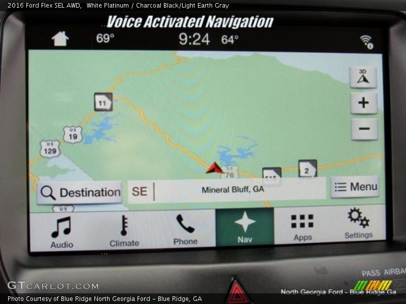 White Platinum / Charcoal Black/Light Earth Gray 2016 Ford Flex SEL AWD