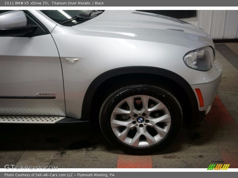 Titanium Silver Metallic / Black 2011 BMW X5 xDrive 35i