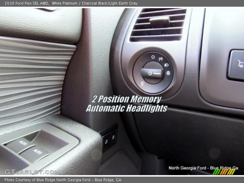 White Platinum / Charcoal Black/Light Earth Gray 2016 Ford Flex SEL AWD