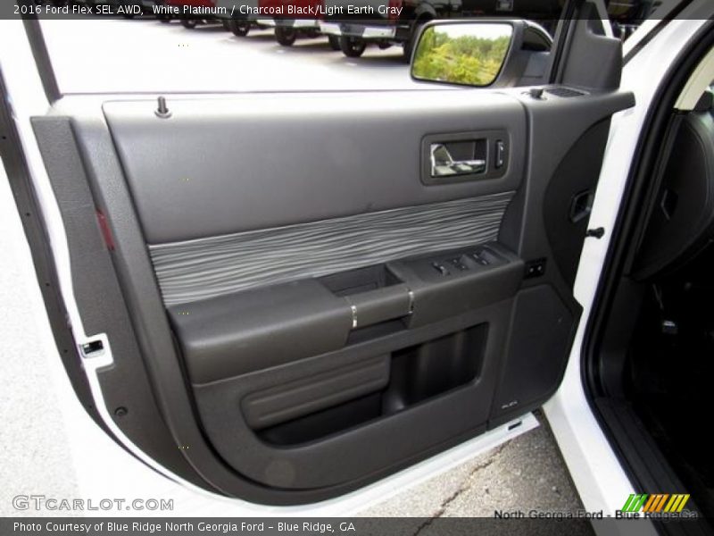 White Platinum / Charcoal Black/Light Earth Gray 2016 Ford Flex SEL AWD