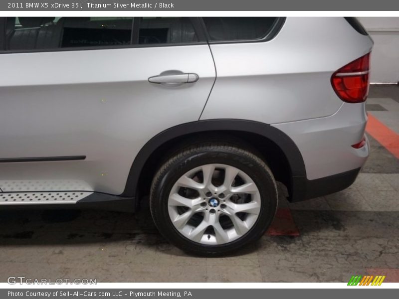 Titanium Silver Metallic / Black 2011 BMW X5 xDrive 35i