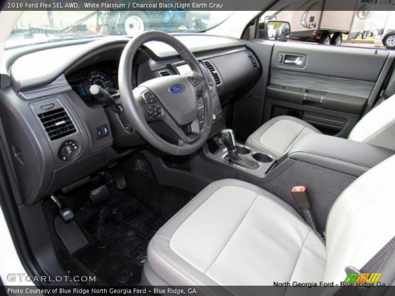 White Platinum / Charcoal Black/Light Earth Gray 2016 Ford Flex SEL AWD