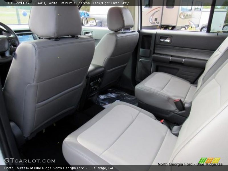 White Platinum / Charcoal Black/Light Earth Gray 2016 Ford Flex SEL AWD