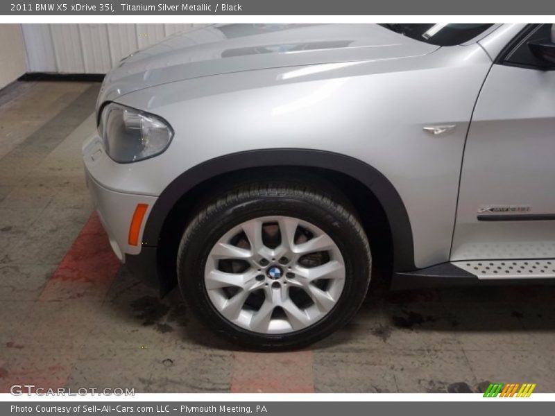Titanium Silver Metallic / Black 2011 BMW X5 xDrive 35i