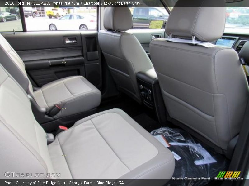 White Platinum / Charcoal Black/Light Earth Gray 2016 Ford Flex SEL AWD