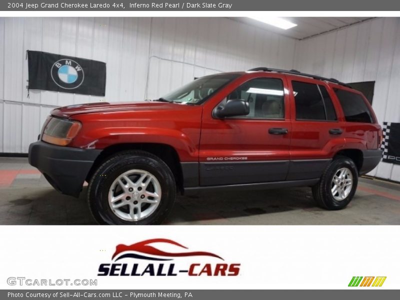 Inferno Red Pearl / Dark Slate Gray 2004 Jeep Grand Cherokee Laredo 4x4
