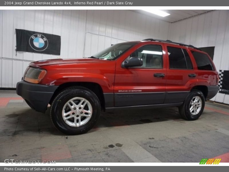 Inferno Red Pearl / Dark Slate Gray 2004 Jeep Grand Cherokee Laredo 4x4