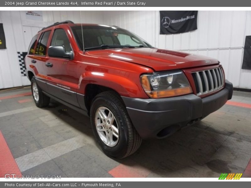 Inferno Red Pearl / Dark Slate Gray 2004 Jeep Grand Cherokee Laredo 4x4