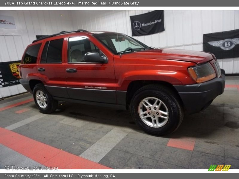 Inferno Red Pearl / Dark Slate Gray 2004 Jeep Grand Cherokee Laredo 4x4