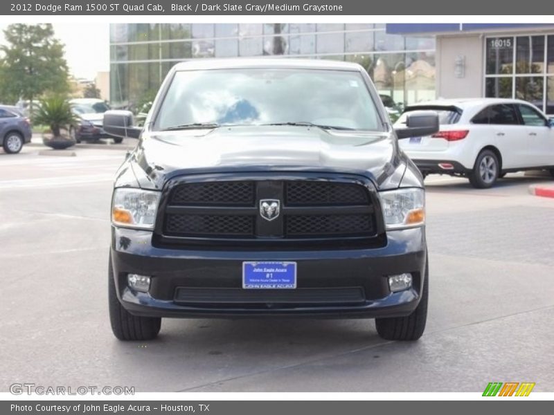 Black / Dark Slate Gray/Medium Graystone 2012 Dodge Ram 1500 ST Quad Cab
