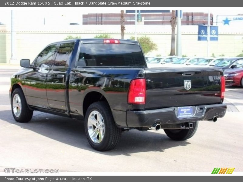 Black / Dark Slate Gray/Medium Graystone 2012 Dodge Ram 1500 ST Quad Cab