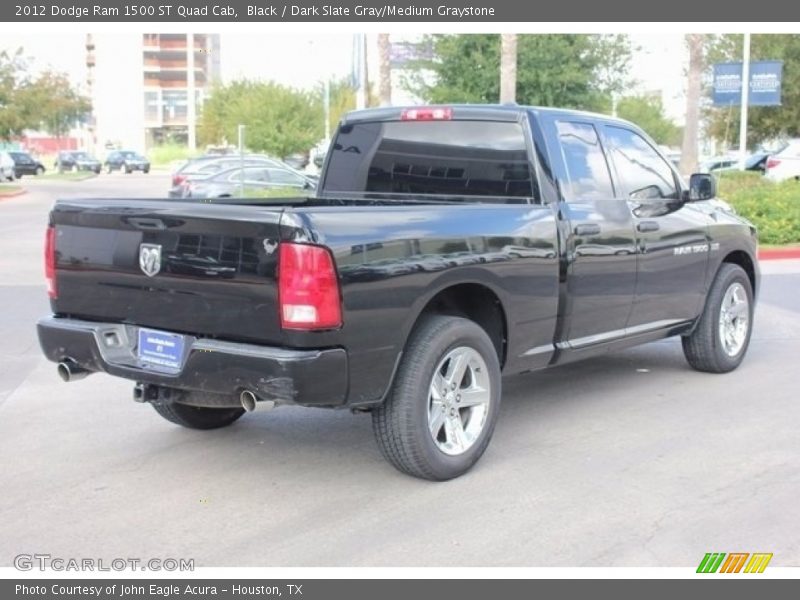 Black / Dark Slate Gray/Medium Graystone 2012 Dodge Ram 1500 ST Quad Cab