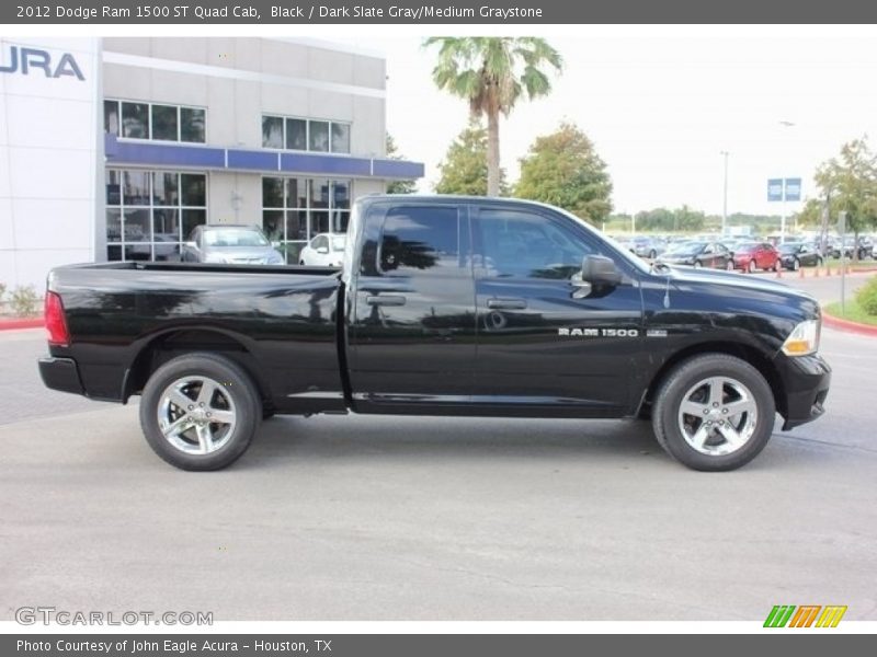 Black / Dark Slate Gray/Medium Graystone 2012 Dodge Ram 1500 ST Quad Cab