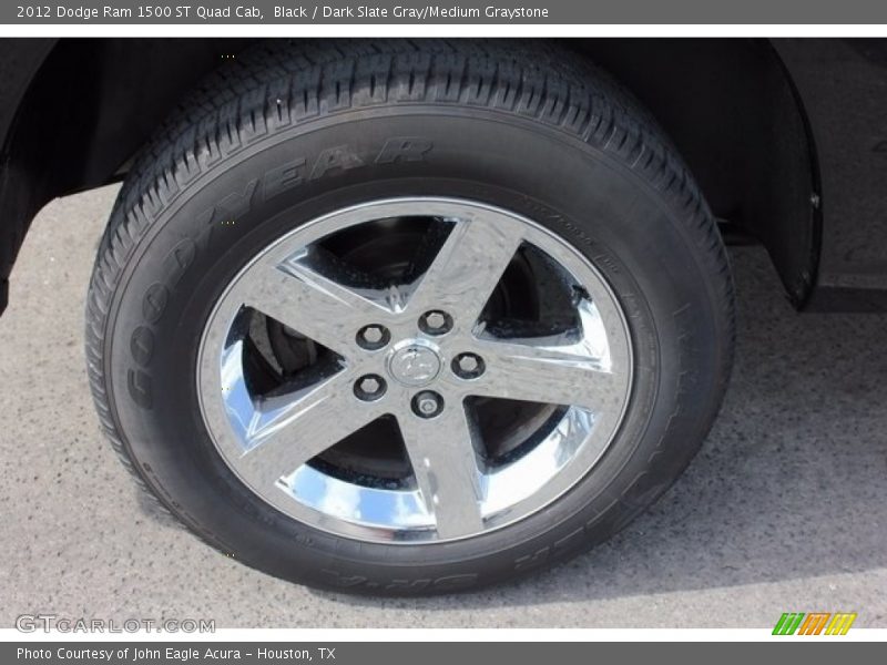 Black / Dark Slate Gray/Medium Graystone 2012 Dodge Ram 1500 ST Quad Cab