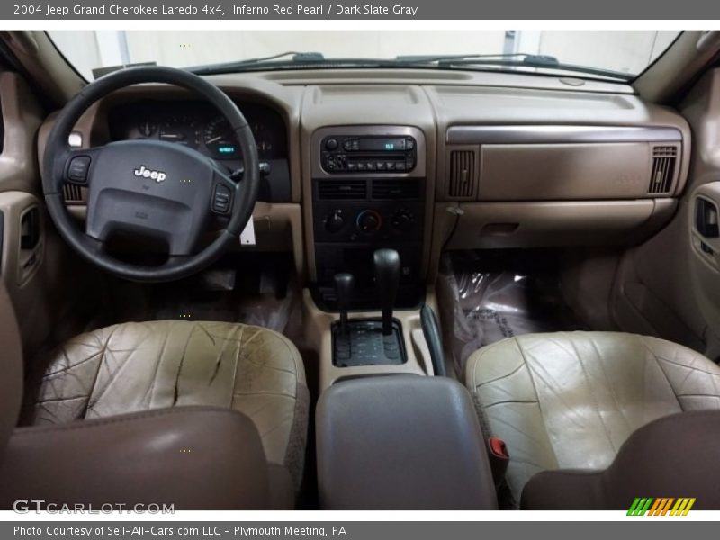 Inferno Red Pearl / Dark Slate Gray 2004 Jeep Grand Cherokee Laredo 4x4