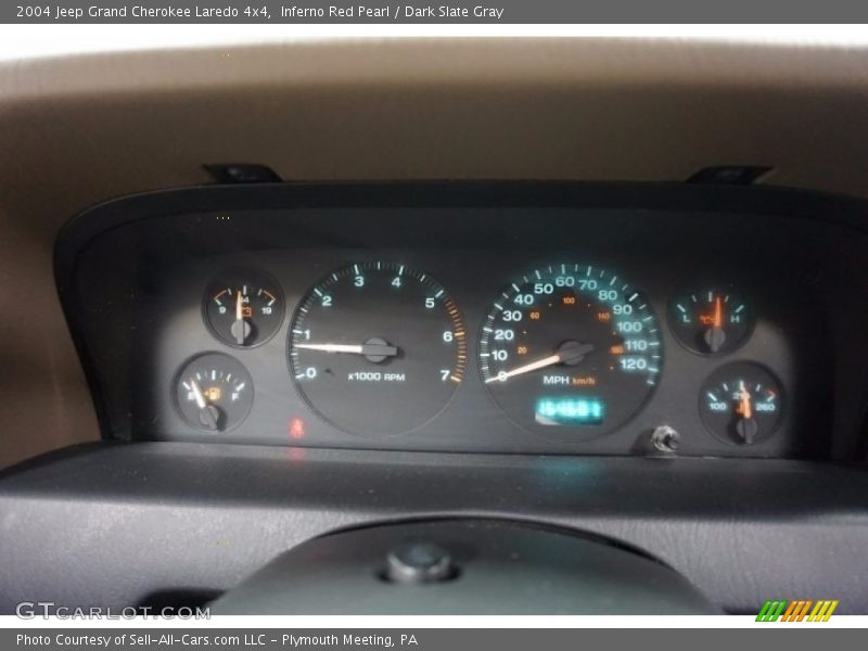Inferno Red Pearl / Dark Slate Gray 2004 Jeep Grand Cherokee Laredo 4x4