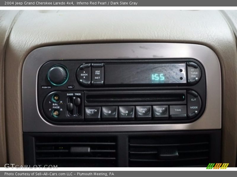 Inferno Red Pearl / Dark Slate Gray 2004 Jeep Grand Cherokee Laredo 4x4