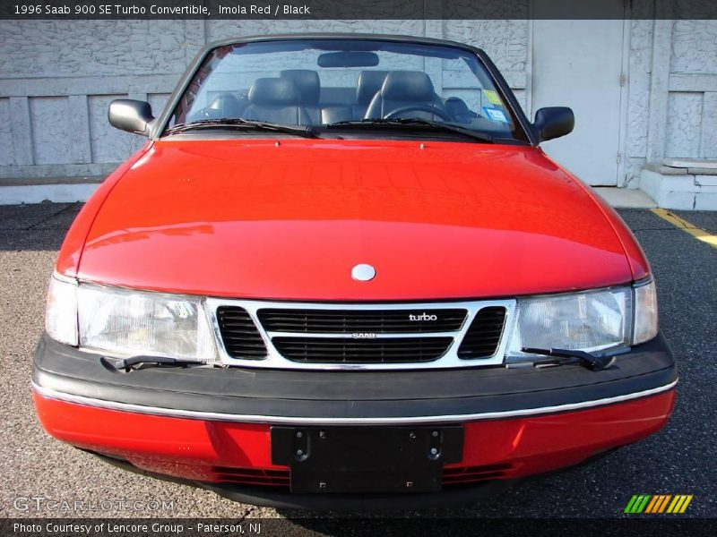 Imola Red / Black 1996 Saab 900 SE Turbo Convertible