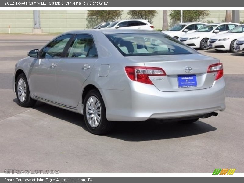 Classic Silver Metallic / Light Gray 2012 Toyota Camry LE