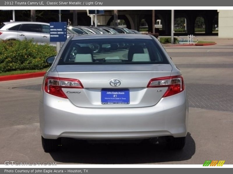 Classic Silver Metallic / Light Gray 2012 Toyota Camry LE