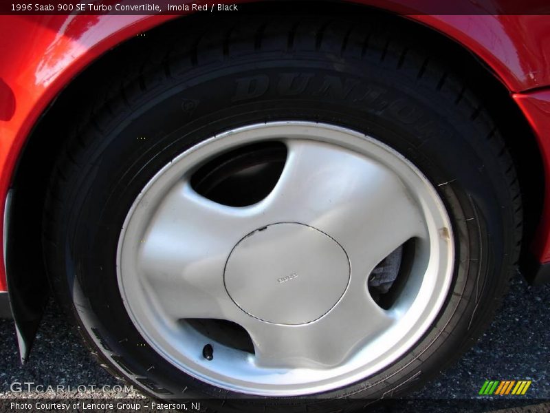 Imola Red / Black 1996 Saab 900 SE Turbo Convertible
