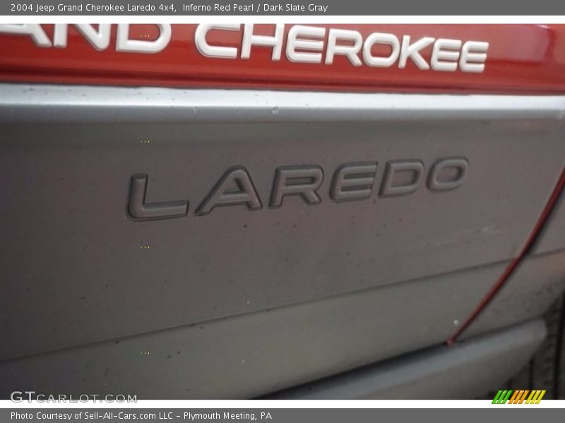 Inferno Red Pearl / Dark Slate Gray 2004 Jeep Grand Cherokee Laredo 4x4