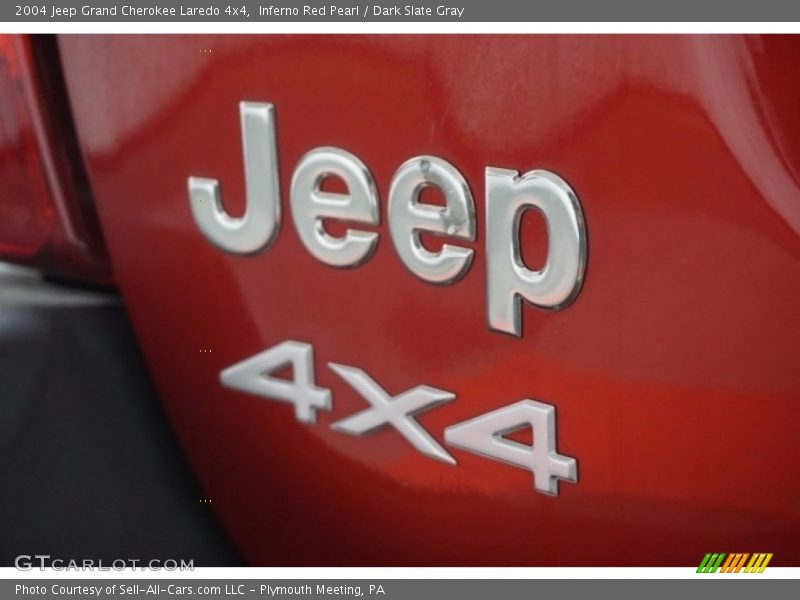 Inferno Red Pearl / Dark Slate Gray 2004 Jeep Grand Cherokee Laredo 4x4