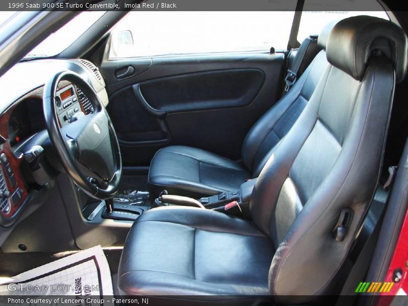 Imola Red / Black 1996 Saab 900 SE Turbo Convertible