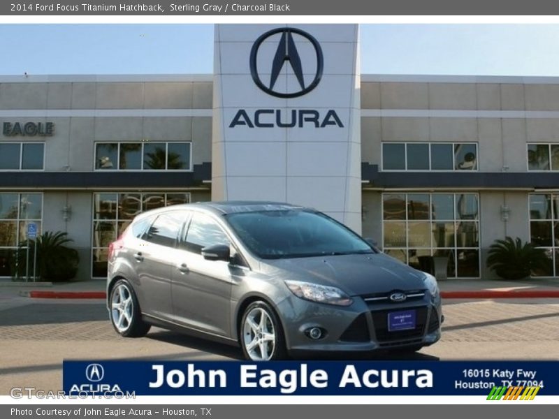 Sterling Gray / Charcoal Black 2014 Ford Focus Titanium Hatchback
