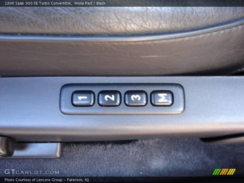 Imola Red / Black 1996 Saab 900 SE Turbo Convertible