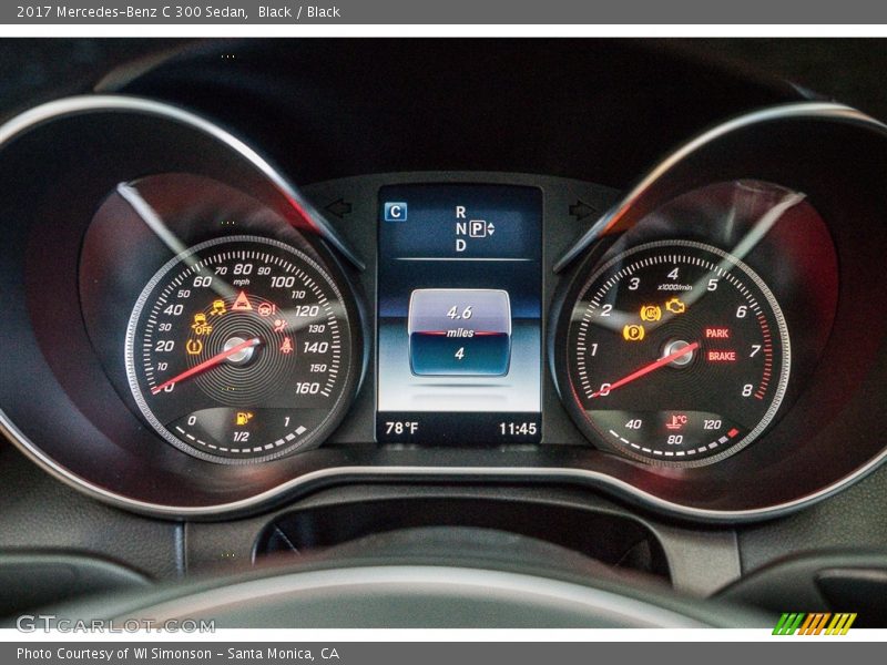 Black / Black 2017 Mercedes-Benz C 300 Sedan
